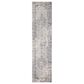 Surya Liverpool Black, Gray, Light Slate, White, Ivory, Brown and Olive 2"7" x 10"2" Runner, , large