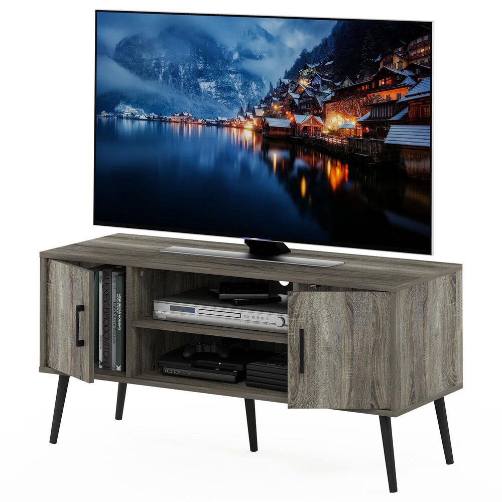 HOMLUX 43.3" TV Stand with 2-Door in French Oak, , large