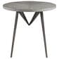 Artistica Metal Alfie End Table in Antique Iron, White and Gray, , large