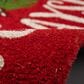 Trans-Ocean Import Natura Happy Holidays Holly 1"6" x 2"6" Red Outdoor Door Mat, , large