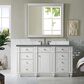 James Martin Vanities Bristol 60" Single Bathroom Vanity in Bright White with 3 cm Parisien Bleu Quartz Top and Rectangular Sink, , large