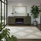 Legends Home The Cove 72" Fireplace Console with Fireplace Insert in Shadow Grove, , large