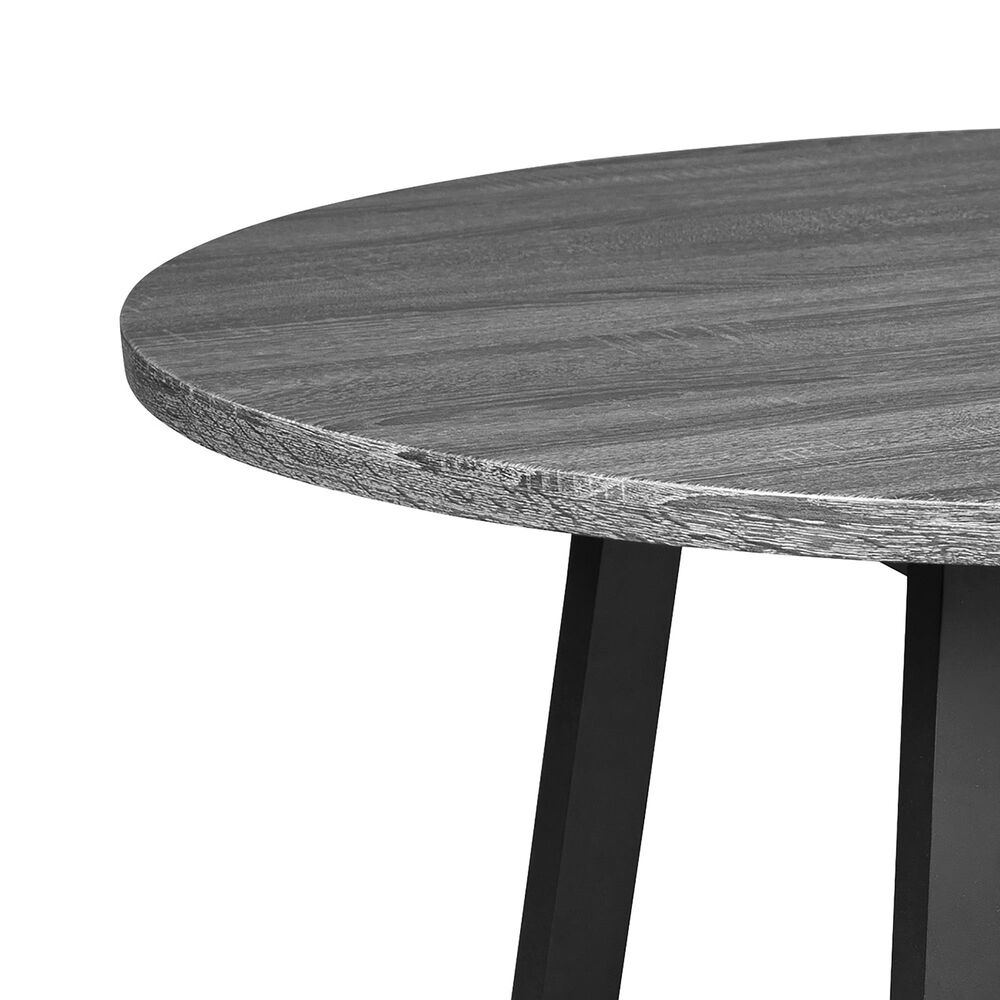 Signature Design by Ashley Centiar Round Dining Table in Black and Dark Charcoal, , large