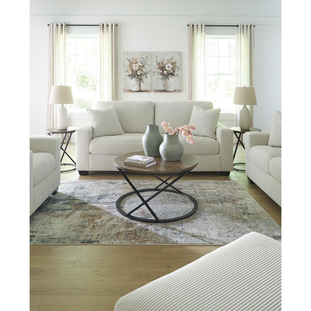 Ashley Greenbriar Stationary Sofa in Ivory, , large