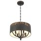 Golden Lighting Arboreal 4-Light Pendant in Antique Black, , large