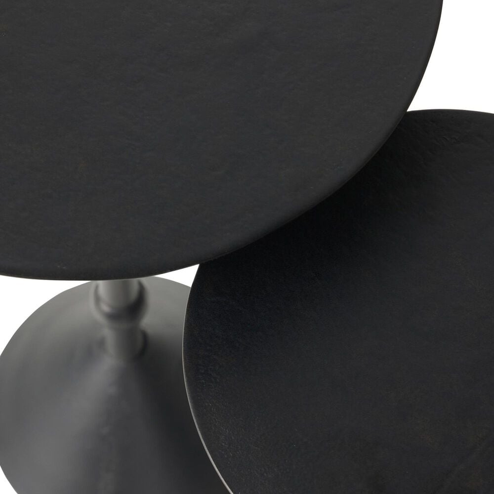 Four Hands Printa Nesting End Tables in Black Antique, , large
