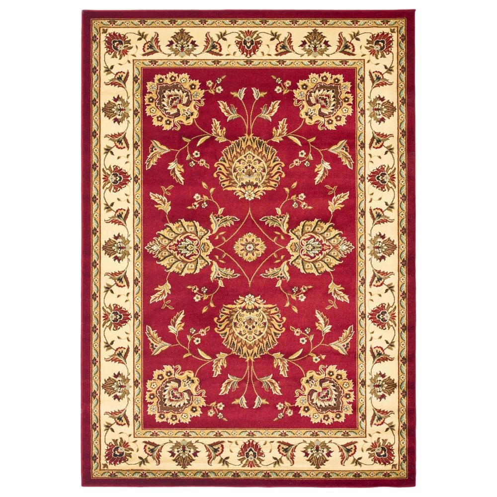 Safavieh Lyndhurst LNH555 5"3" x 7"6" Red and Ivory Area Rug, , large