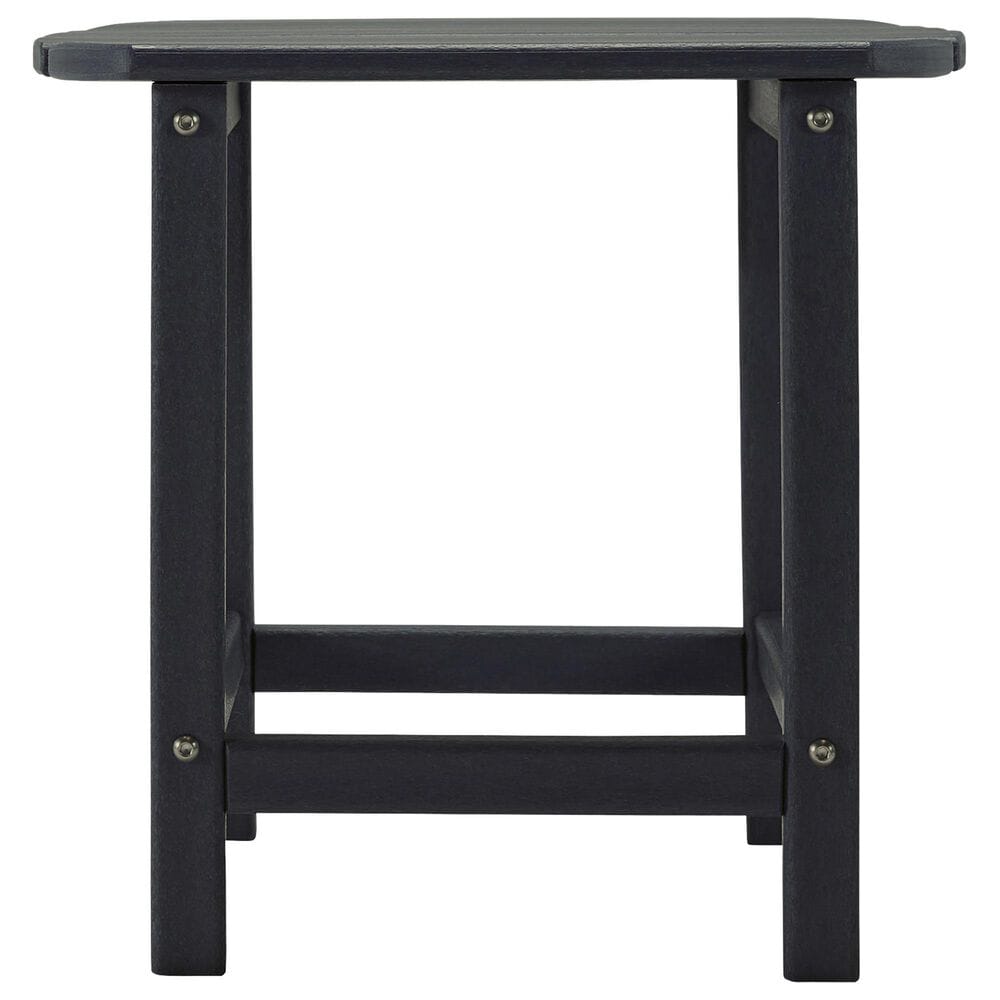 Ashley Sundown Treasure Patio Rectangular End Table in Black, , large
