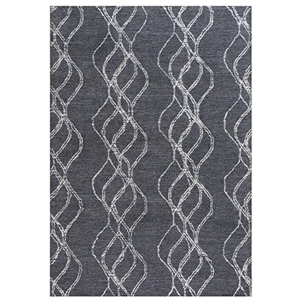 RIZZY Taylor 8"6" x 11"6" Charcoal and Black Area Rug, , large