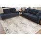 Ashley Gentor 8" x 10" Blue and Ivory Area Rug, , large