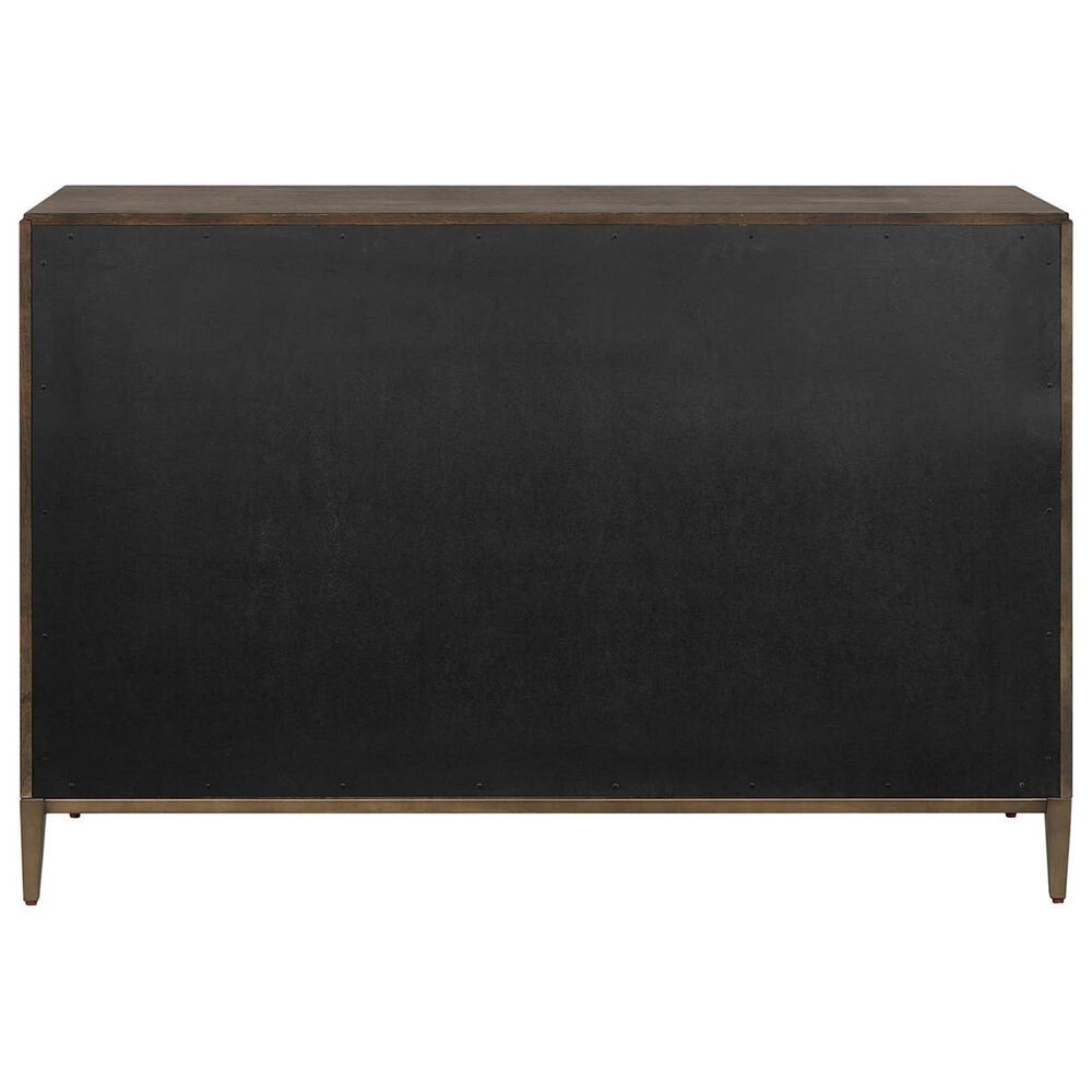 Furniture Worldwide Montclair 3 Drawer Chest in Cocoa and Smoked Gold, , large