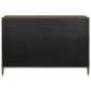 Furniture Worldwide Montclair 3 Drawer Chest in Cocoa and Smoked Gold, , large