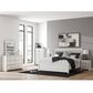 Ashley Zuraleus 5-Piece King Upholstered Panel Bedroom Set in Matte White, , large