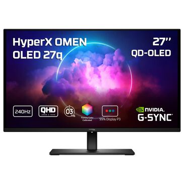 HP Omen 27" OLED QHD 240Hz Gaming Monitor in Black, , large