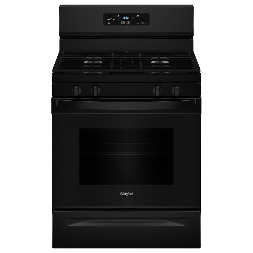 Whirlpool 5 Cu. Ft. Freestanding Gas Range with No Preheat Mode in Black, , large