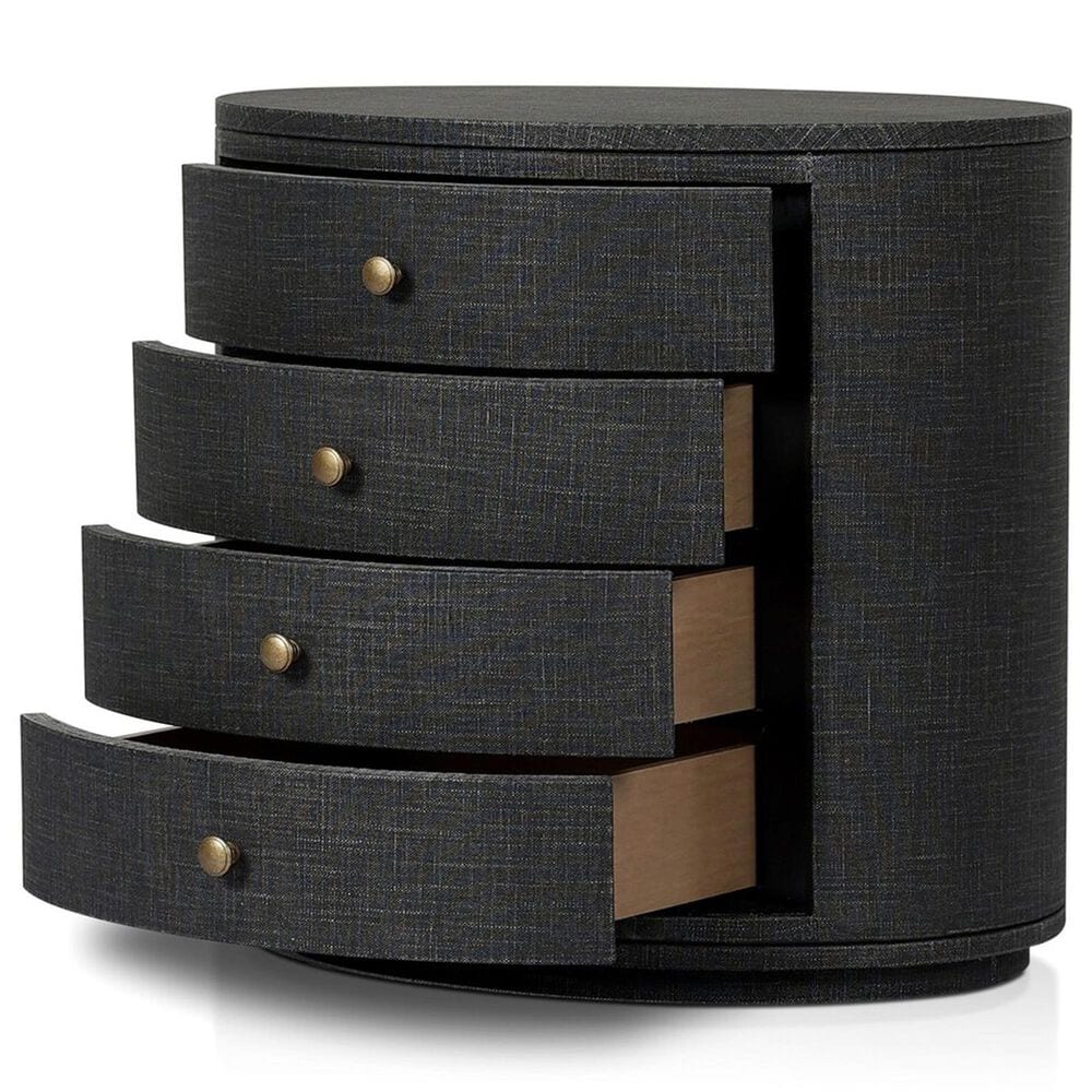 Four Hands Amelia 4-Drawer Nightstand in Black, , large