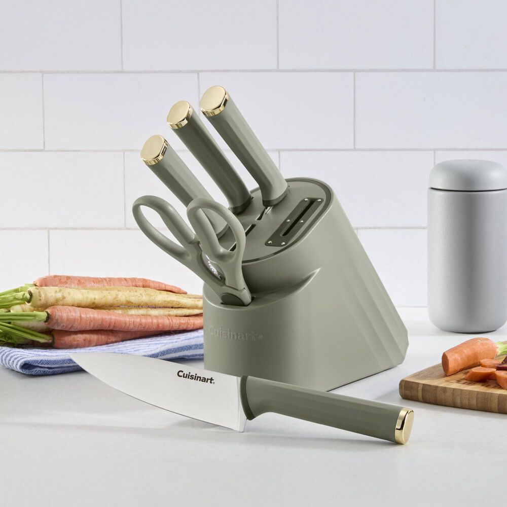 Deal Partners, Inc Artisan Elite Stainless Steel 6-Piece Knife Block Set in Green, , large