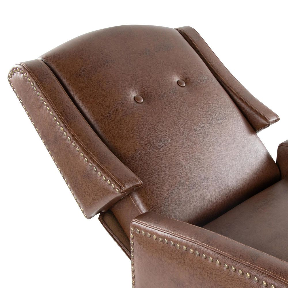 Lumisource Stanley Manual Recliner in Brown, , large