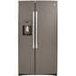 GE Appliances 21.8 Cu. Ft. Counter Depth Side by Side Refrigerator in Slate, , large