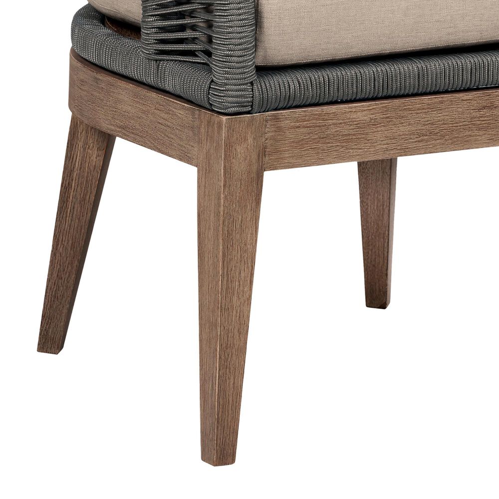 Hearth and Haven Orbit Outdoor Patio Dining Chair in Taupe, , large