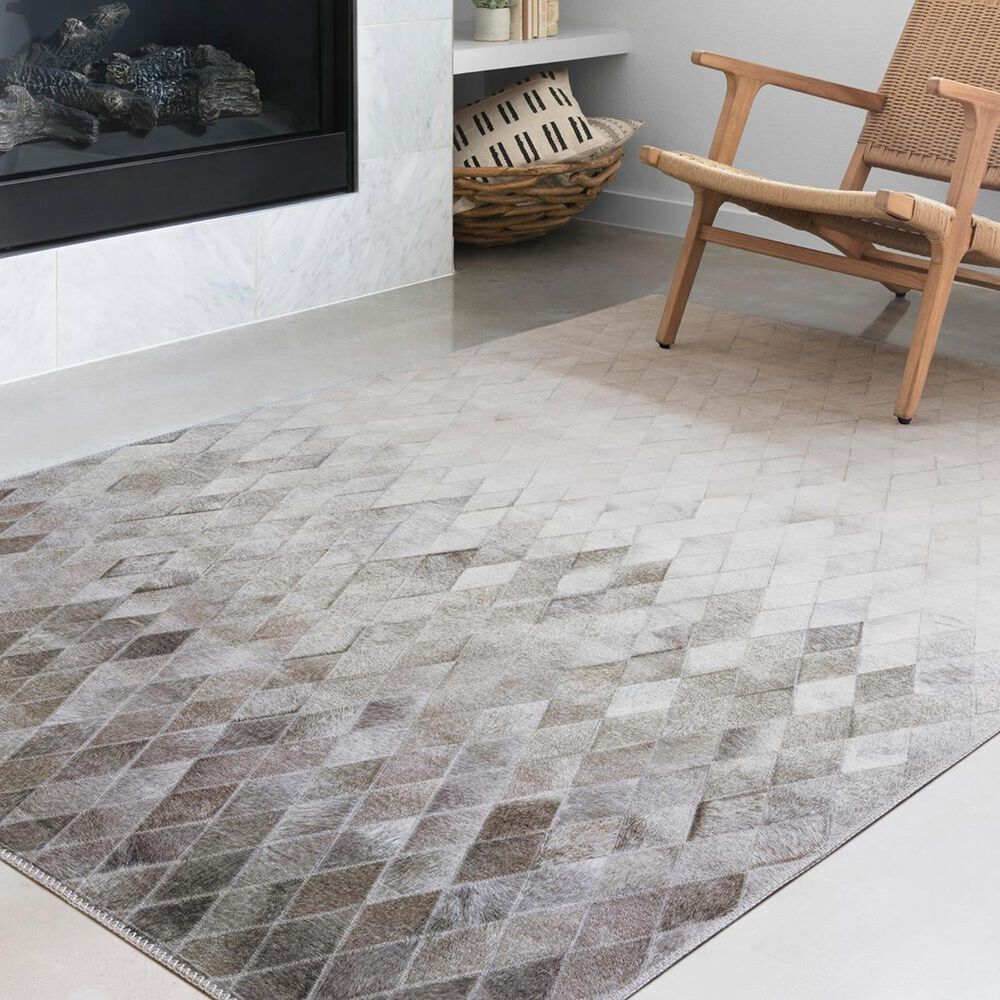 Loloi II Maddox MAD-04 7&#39;6&quot; x 9&#39;6&quot; Sand and Taupe Area Rug, , large