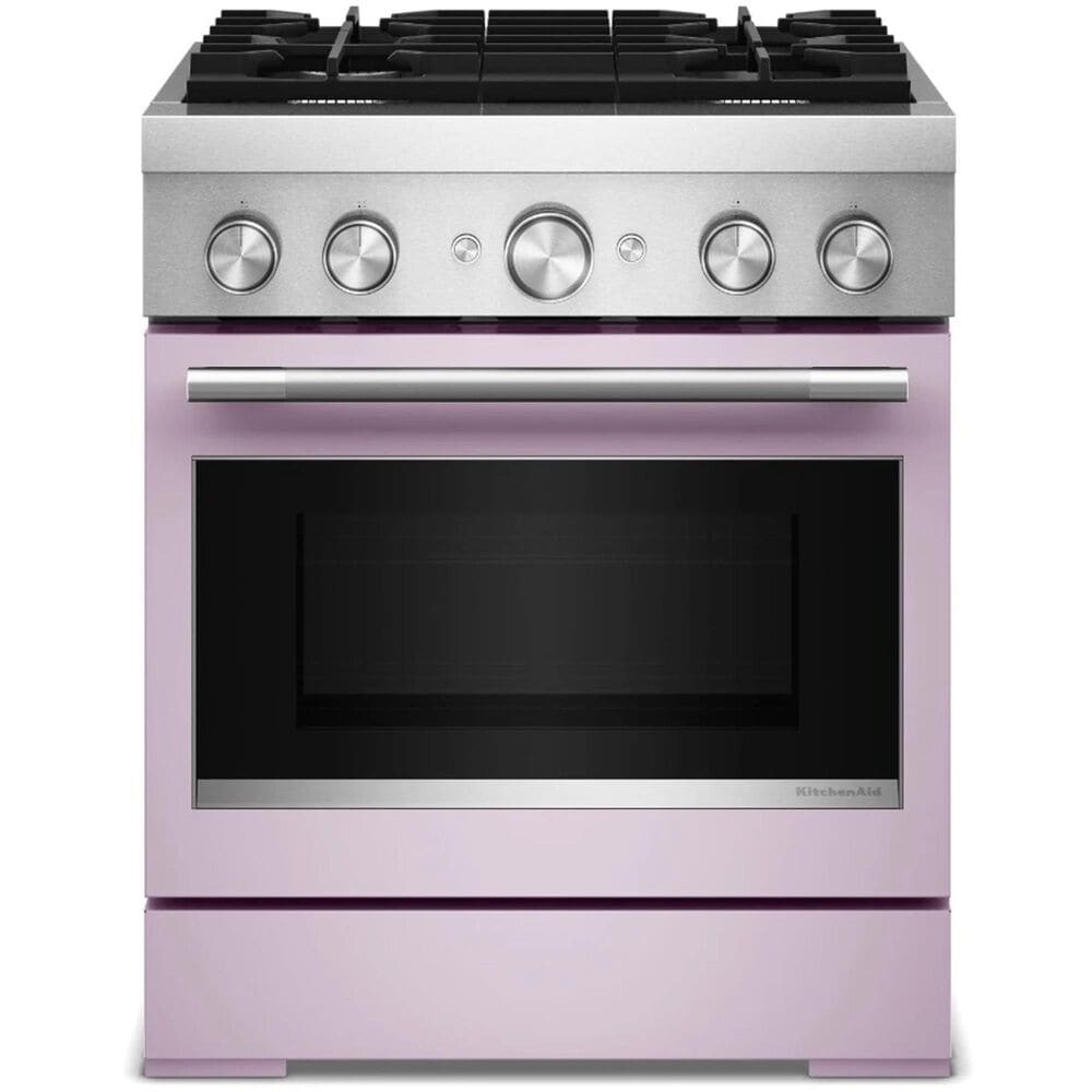 KitchenAid 30" Dual Fuel Freestanding Range with No Preheat Air Fry Mode in Wildflower, , large