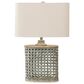 Signature Design by Ashley Deondra Metal Table Lamp in Gray, , large