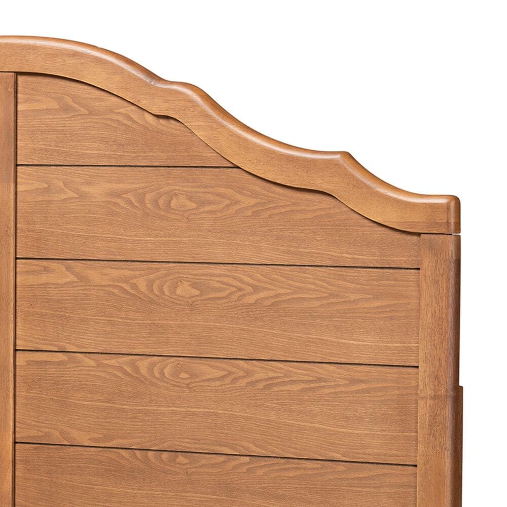 Baxton Studio Clive Full Panel Headboard in Ash Walnut, , large
