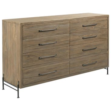 Kincaid Modern Forge Amity 8 Drawer Dresser in Sandy Brown Poplar, , large