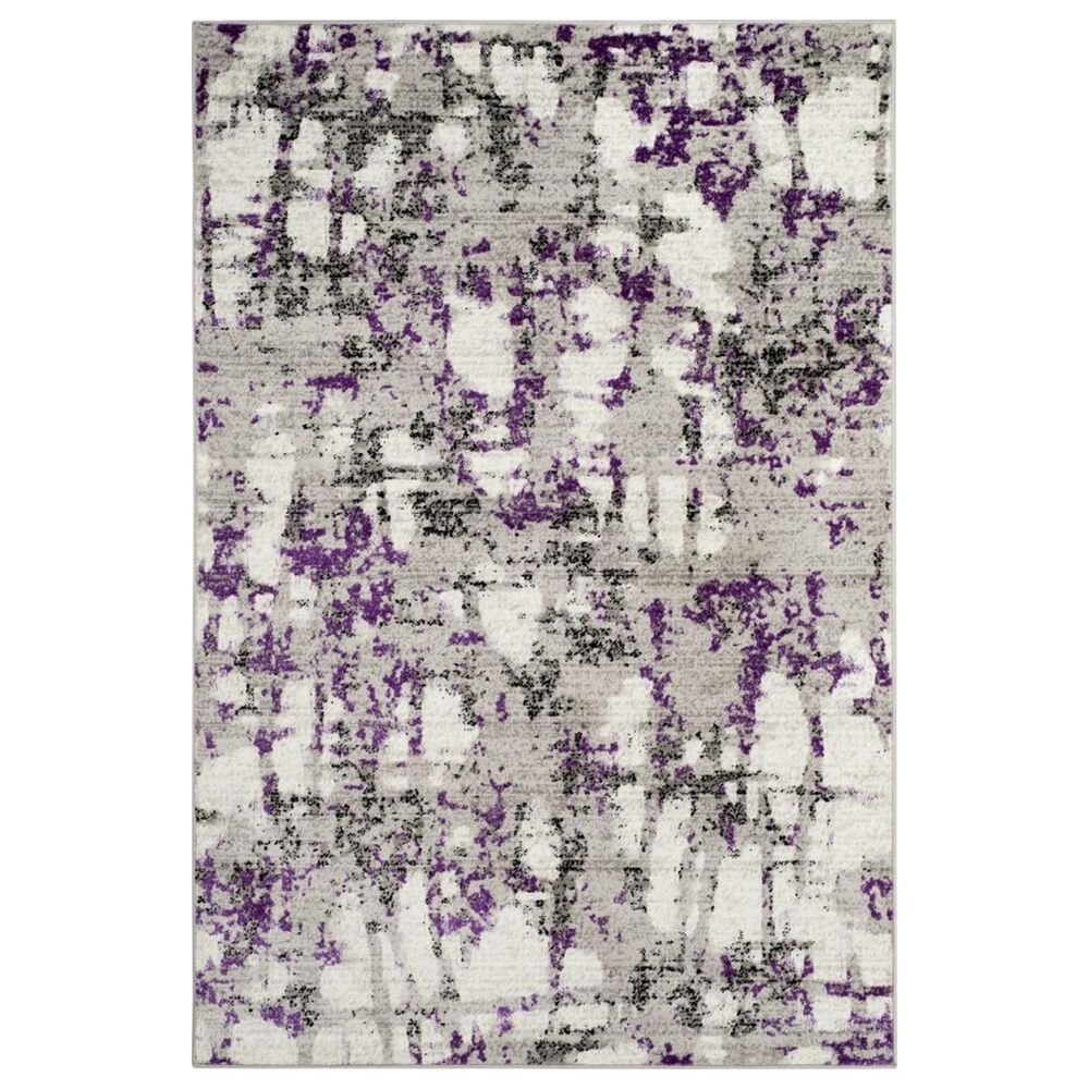 Safavieh Skyler SKY193R 9" x 12" Grey and Purple Area Rug, , large