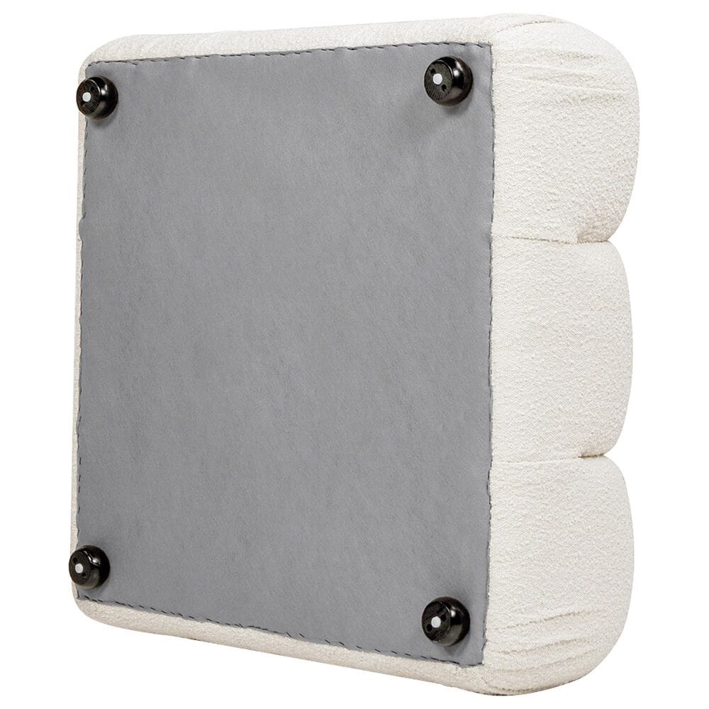 Jennifer Taylor Home Marcel Cocktail Ottoman in Ivory White, , large