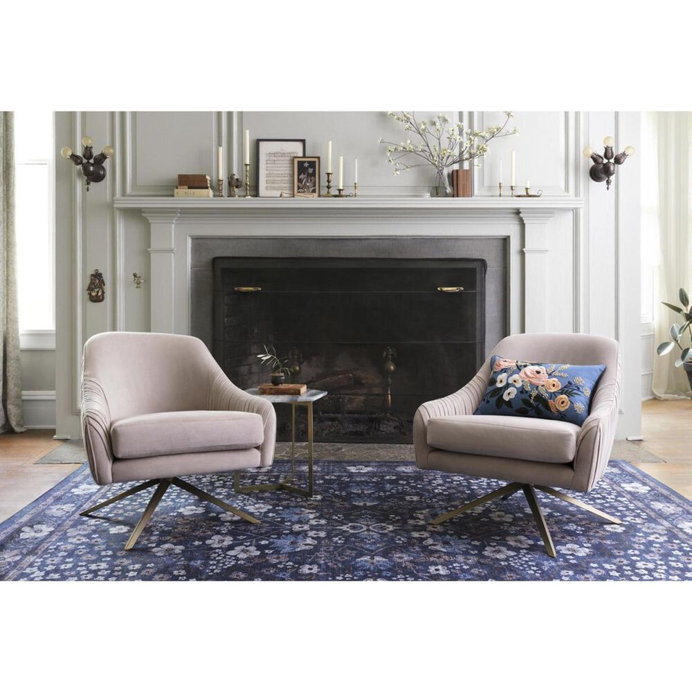 Rifle Paper Co. Palais PAL-02 7&#39;6&quot; x 9&#39;6&quot; Navy Area Rug, , large