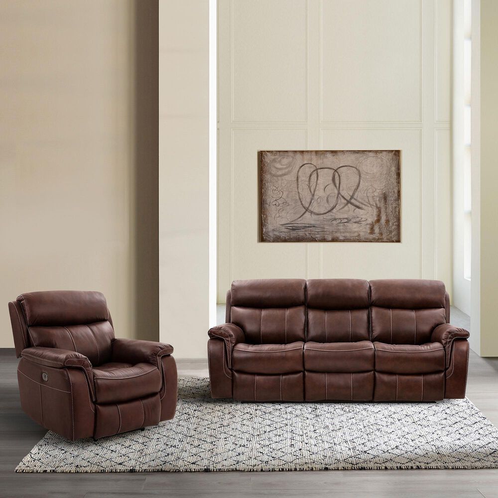 Blue River Montague Power Recliner in Brown, , large
