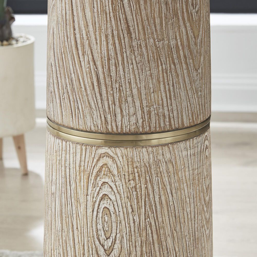 Ashley Gasparleigh Poly Floor Lamp in Brown and Gold, , large