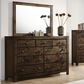 New Heritage Design Blue Ridge 9 Drawer Dresser and Mirror in Rustic Gray, , large