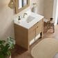 James Martin Vanities Solene 36" Single Bathroom Vanity in Seaside Oak with Single Hole 3 cm White Zeus Quartz Top and Rectangular Sink, , large