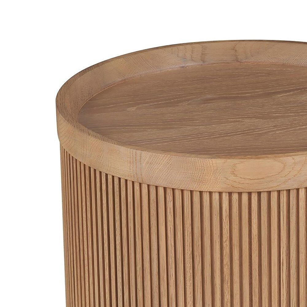 Furniture Worldwide Lumi Side Table in Natural Oak, , large