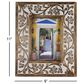 Maple and Jade Traditional Wood Photo Frame in Matte Brown and Whitewashed, , large