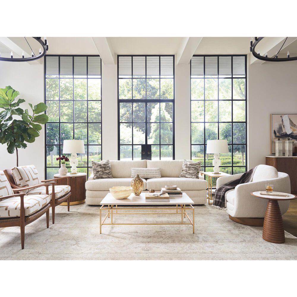 Lexington Home Brands Pinnacle Rectangular Cocktail Table in Anticato and Satin Gold, , large