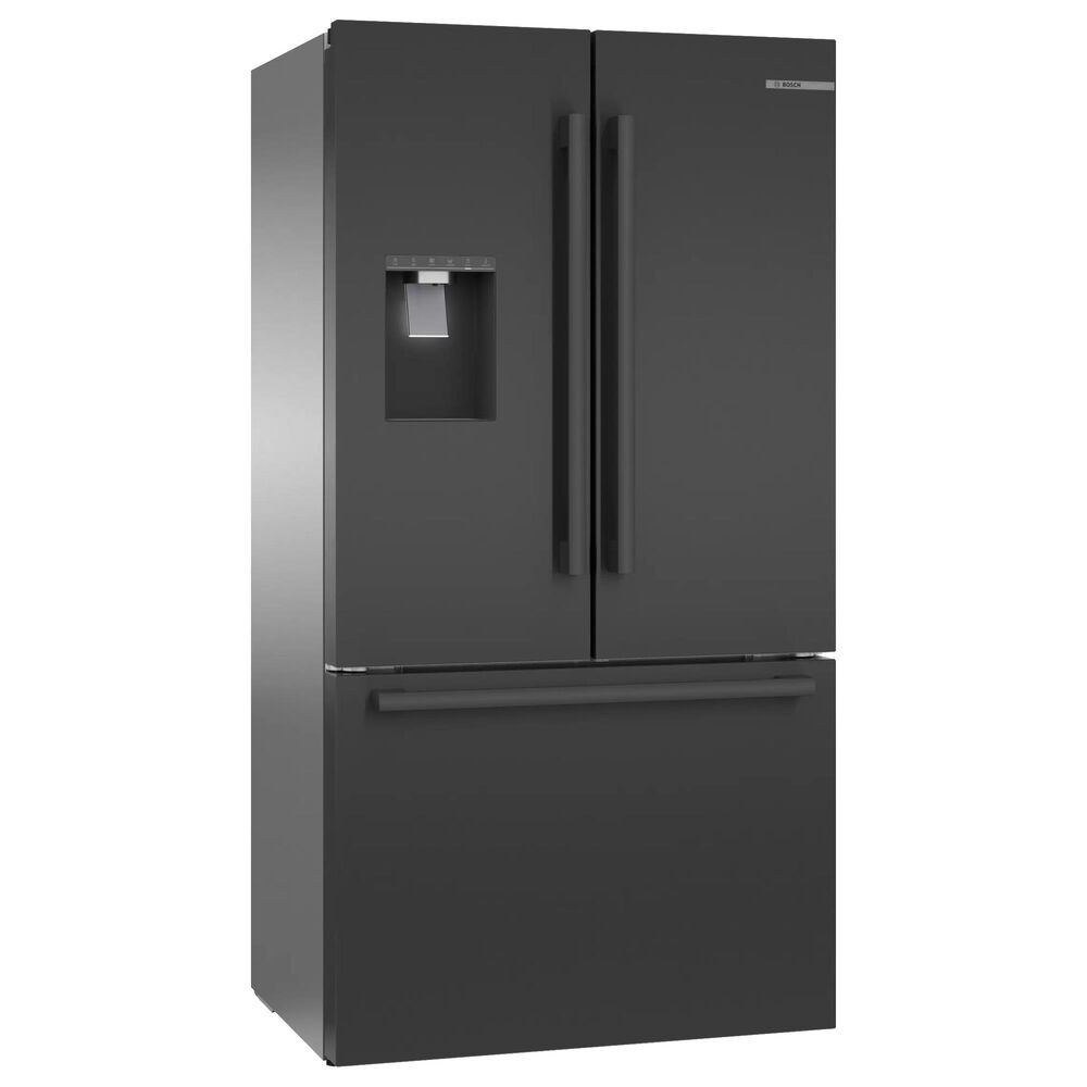 Bosch 36" French Door Bottom Mount Refrigerator in Black Stainless