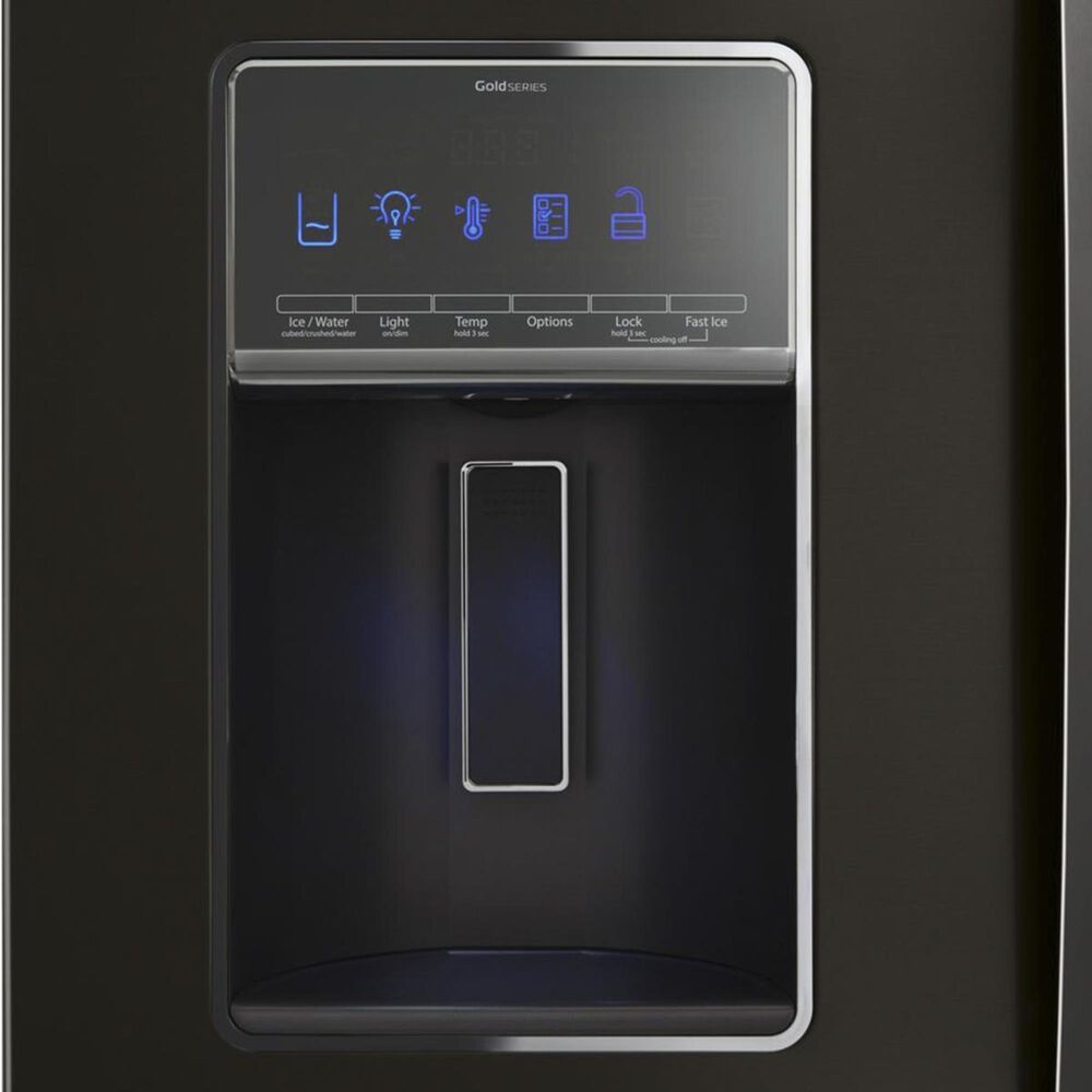 Whirlpool 27 Cu. Ft. 36&quot; French Door Refrigerator in Black Stainless, , large