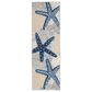 Nourison Aloha 2"3" x 8" Cool Grey, Blue, White and Ivory Indoor/Outdoor Runner, , large