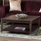 Slatehouse Carrington Cocktail Table in Dark Brown and Antique Gold, , large