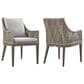Blue River Silvana Outdoor Dining Chair with Beige Cushion in Gray (Set of 2), , large