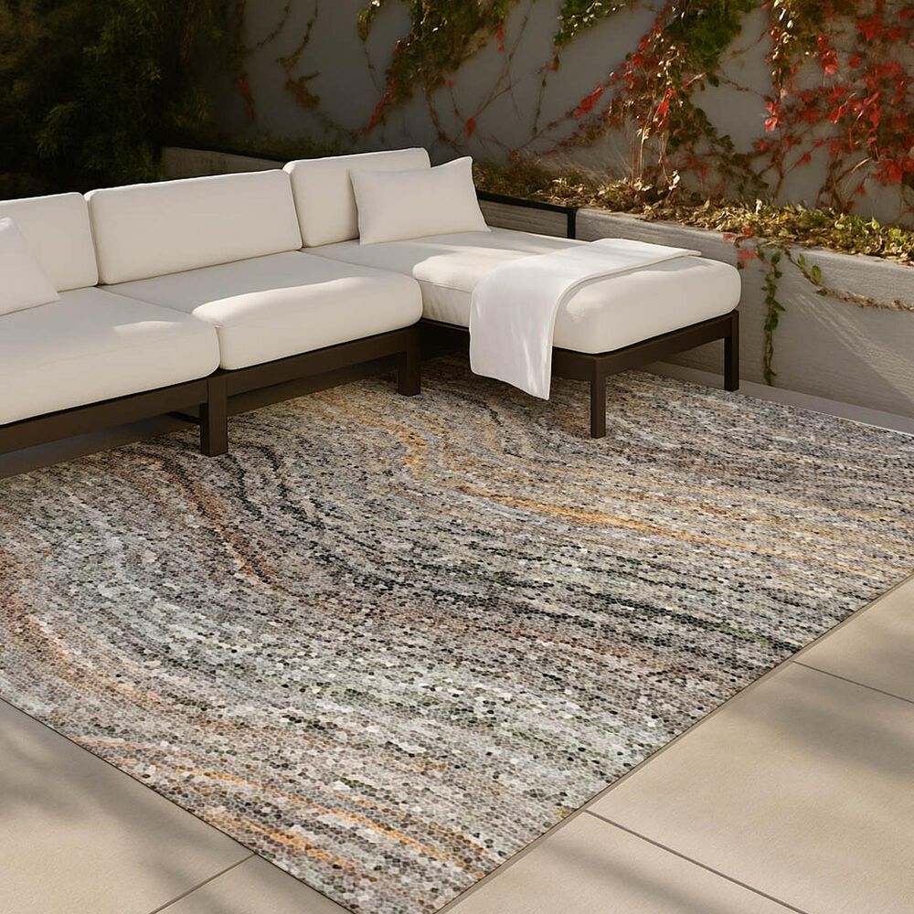Dalyn Rug Company Lumara LM3 Pewter 9' x 12' Area Rug, , large
