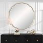 Uttermost Aneta Large Wall Mirror in Antiqued Gold Leaf, , large