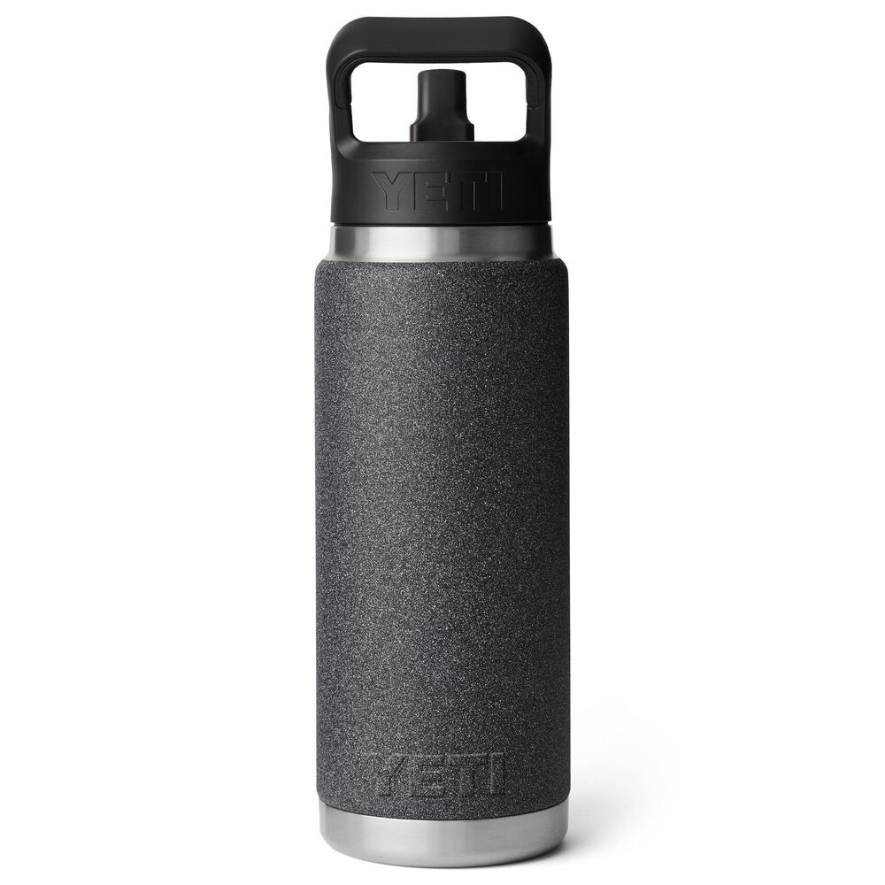 YETI Rambler 26 Oz Bottle with Straw Cap in Black Stone, , large