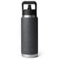 YETI Rambler 26 Oz Bottle with Straw Cap in Black Stone, , large
