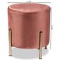 Baxton Studio Thurman Ottoman in Pink, , large