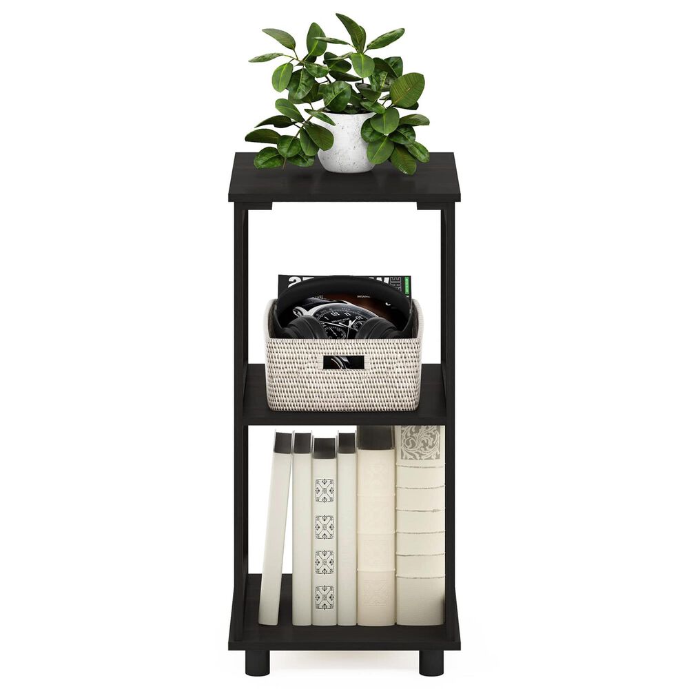 HOMLUX 2-Tier Tall End Table in Espresso, , large
